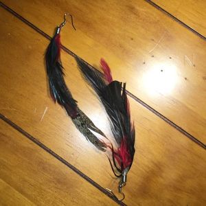 Feather earrings